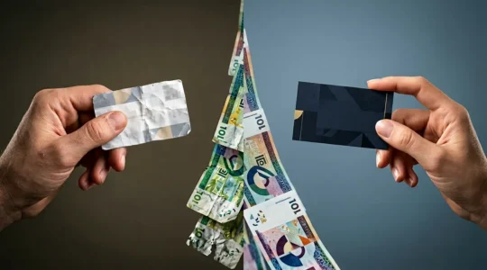Comparaison visuelle de l'impact d'un logo amateur versus professionnel sur une entreprise