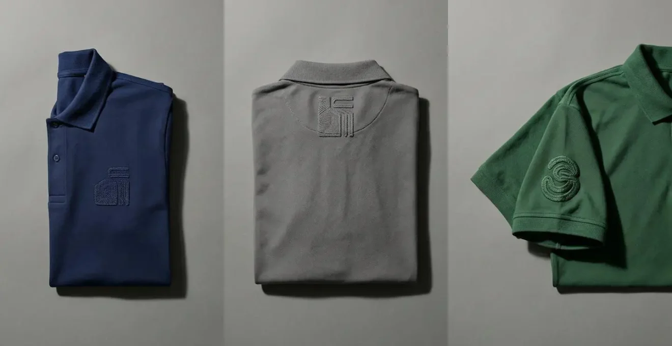 Comparaison visuelle des emplacements de logo sur vêtements de travail : cœur, dos et manche